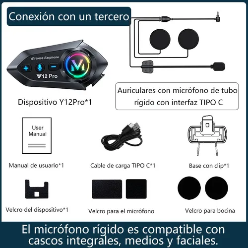Intercomunicador V20 Max para casco - Image 2