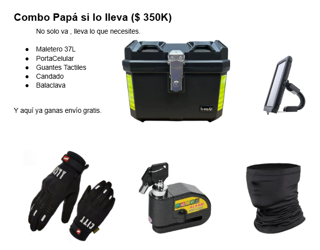 Combo Papá Lo lleva