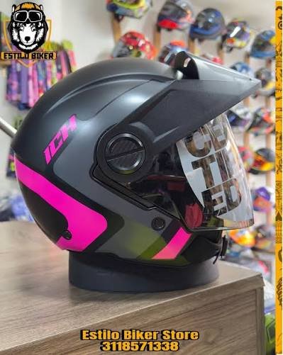 Casco Abierto ICH Pink - Image 2