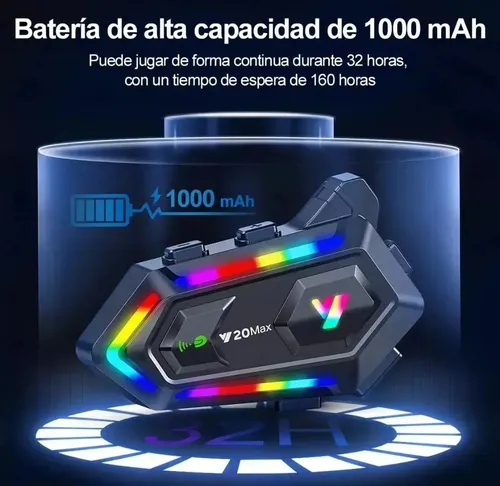 Intercomunicador V20 Max para casco - Image 3