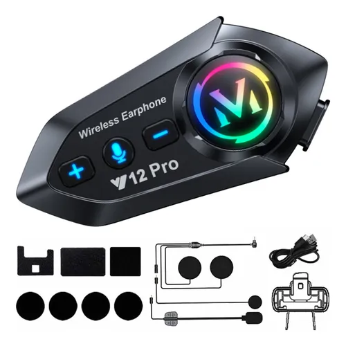 Intercomunicador Y12 Pro para Moto